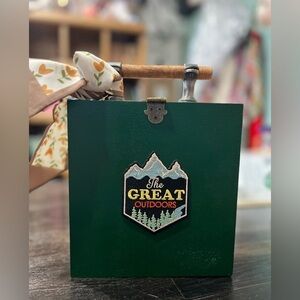 🌲 “The Great Outdoors” Cigar Box Purse – Adventure-Ready Edition